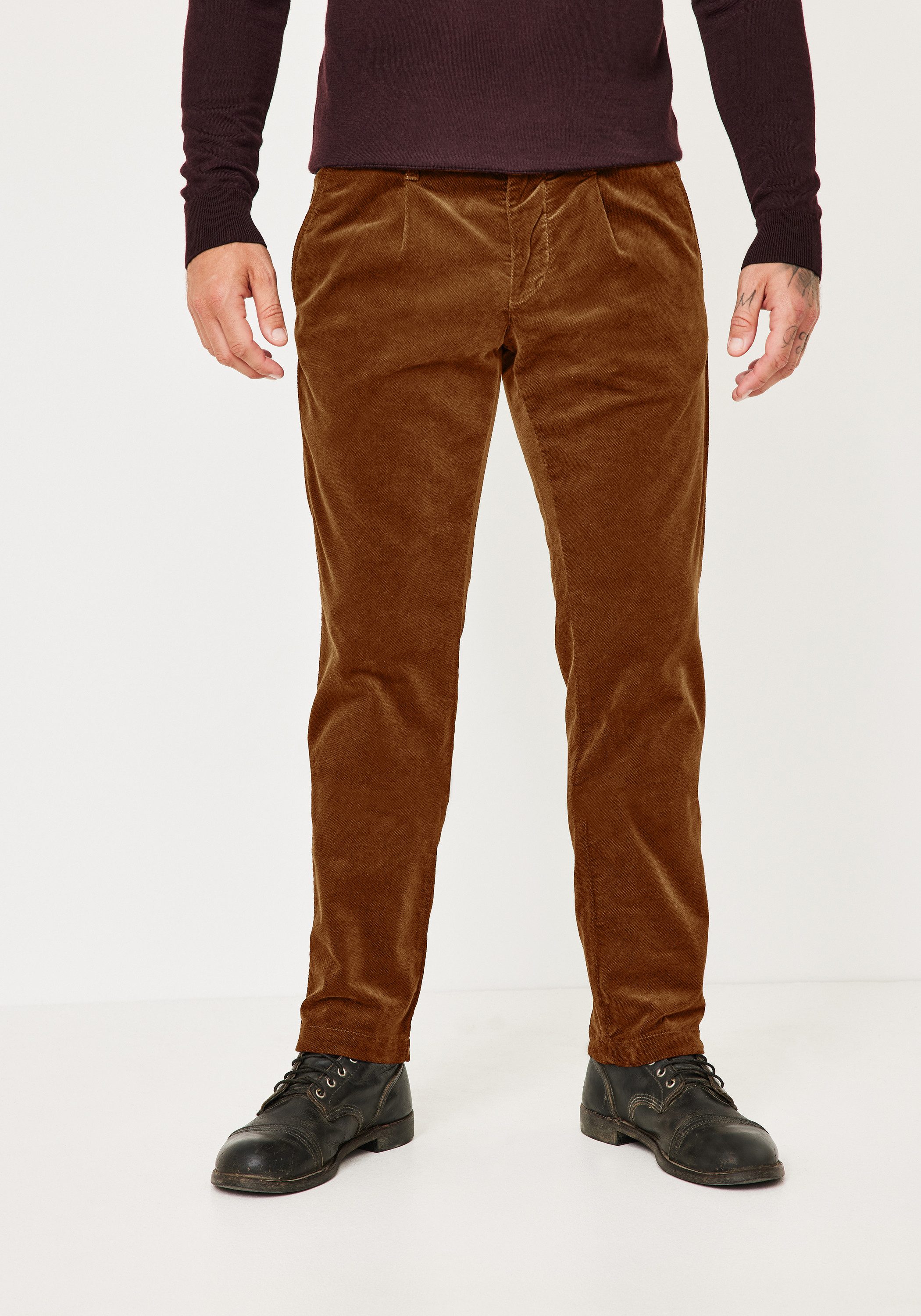 Redpoint Cordhose JASPER Slim Fit Chino mit Stretch