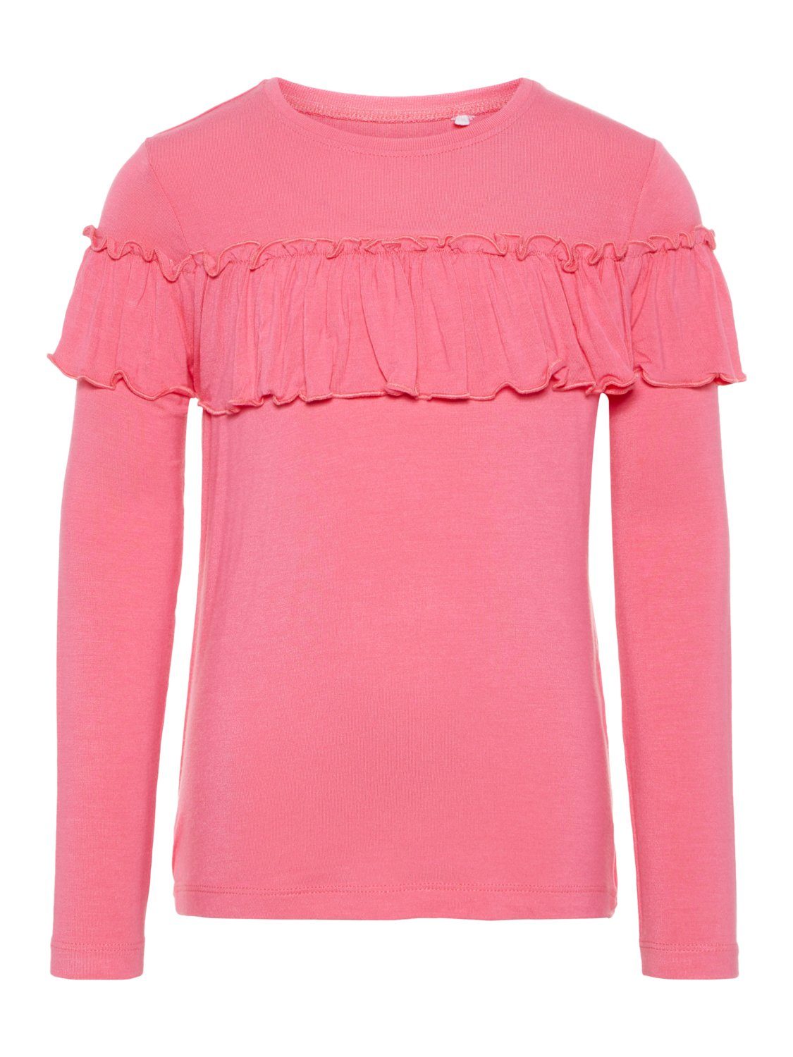 Name It Longsleeve Mädchen Long-Shirt mit Rüschen (1-tlg)