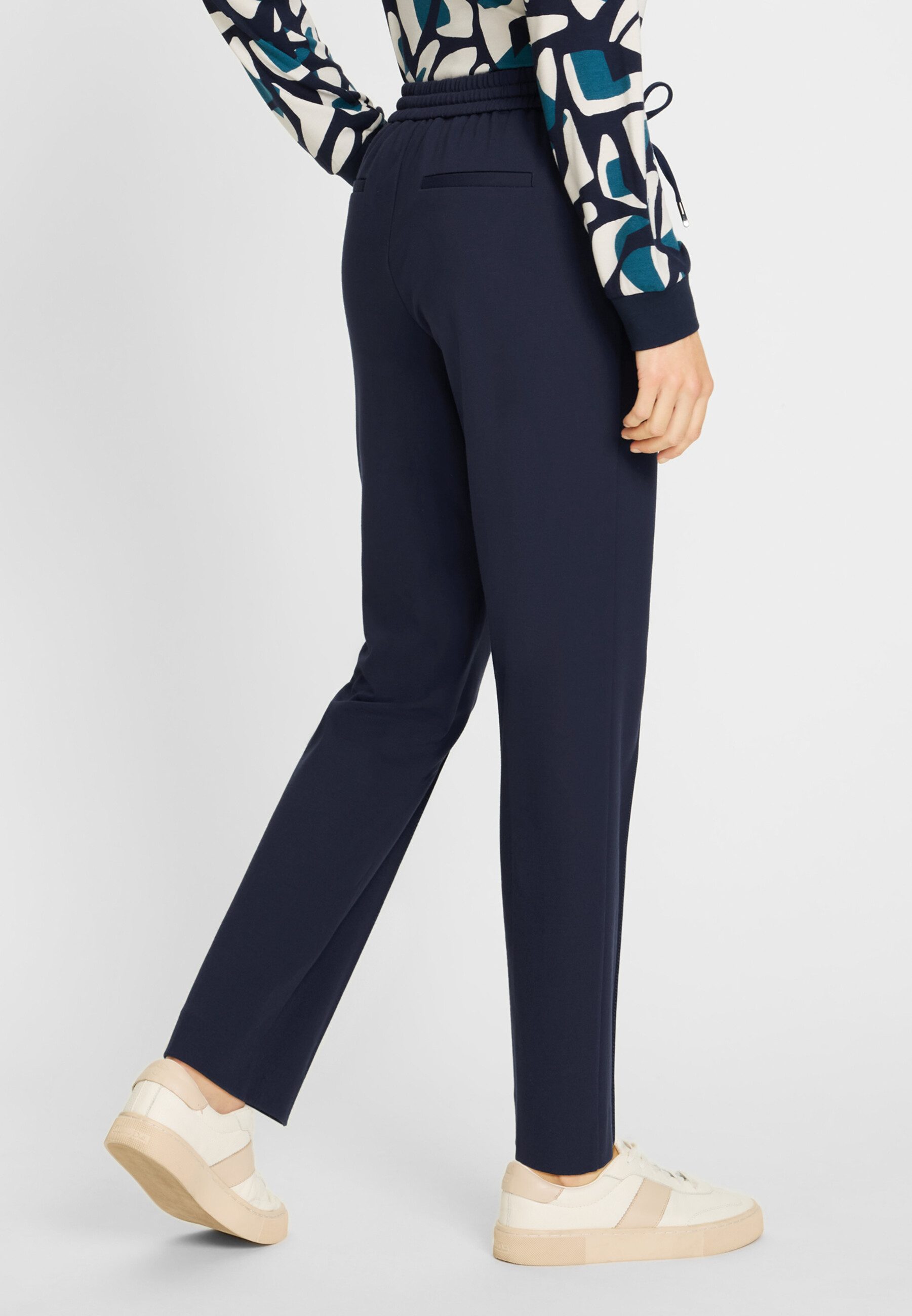 Olsen Stoffhose mit Gummizug, Tunnelzug und Bindeband