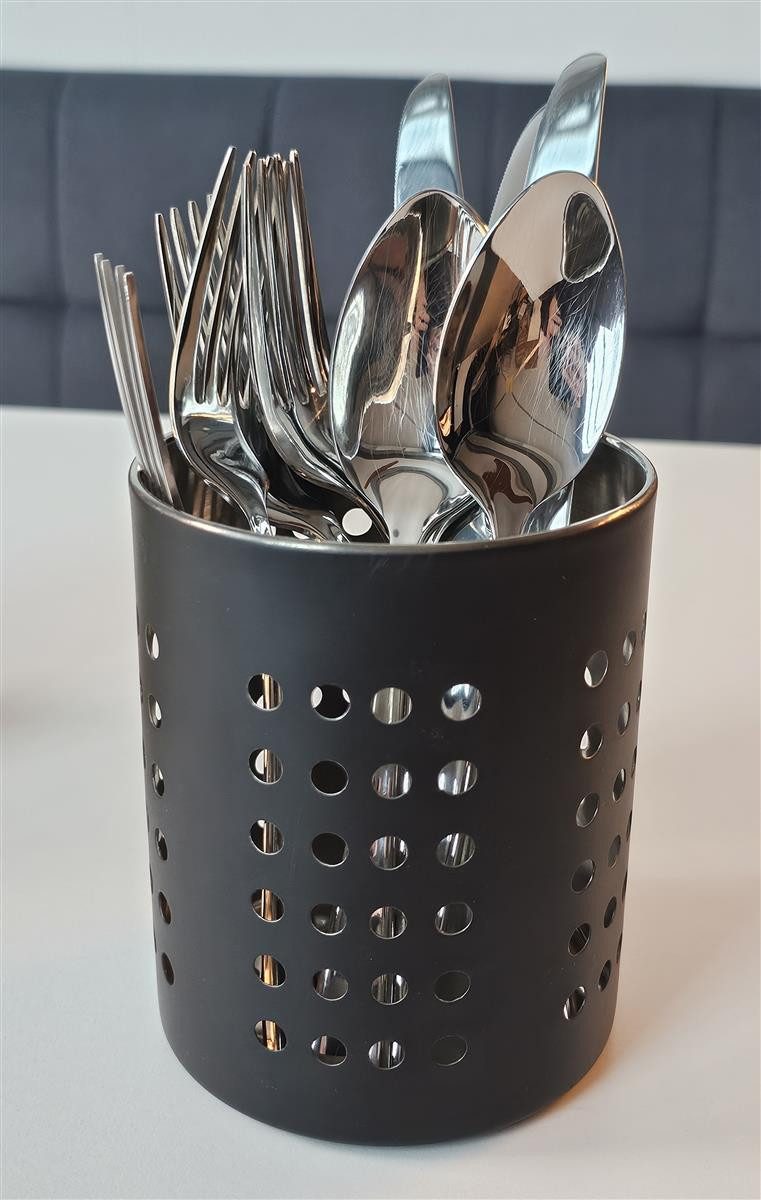 Bambelaa! Besteckkorb Bambelaa! Besteckabtropfgestell Abtropfkorb Edelstahl Silber / Schwarz, (1-tlg)