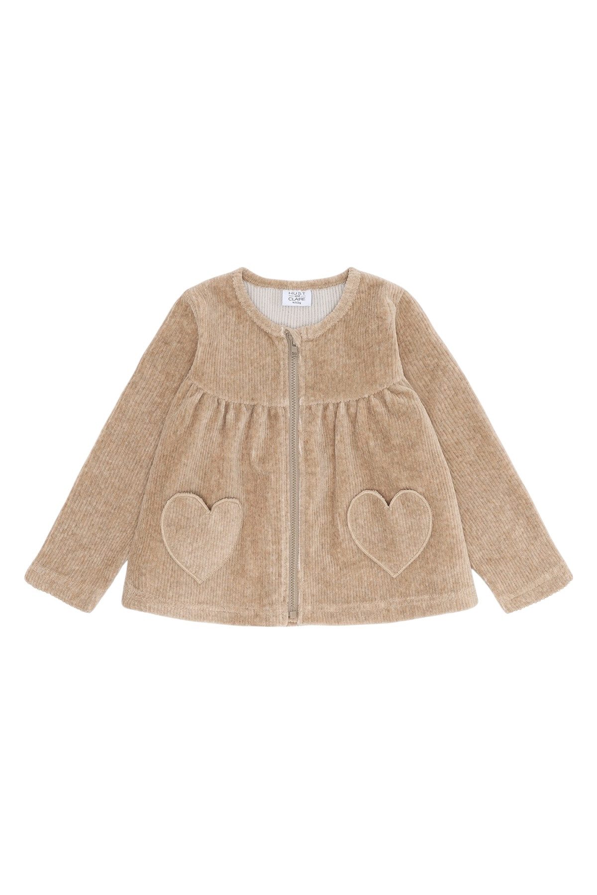 Hust & Claire Cordjacke Sicillia (1-St) Hust & Claire Mädchenjacke Sicillia in Biscuit – mit Herz-Taschen