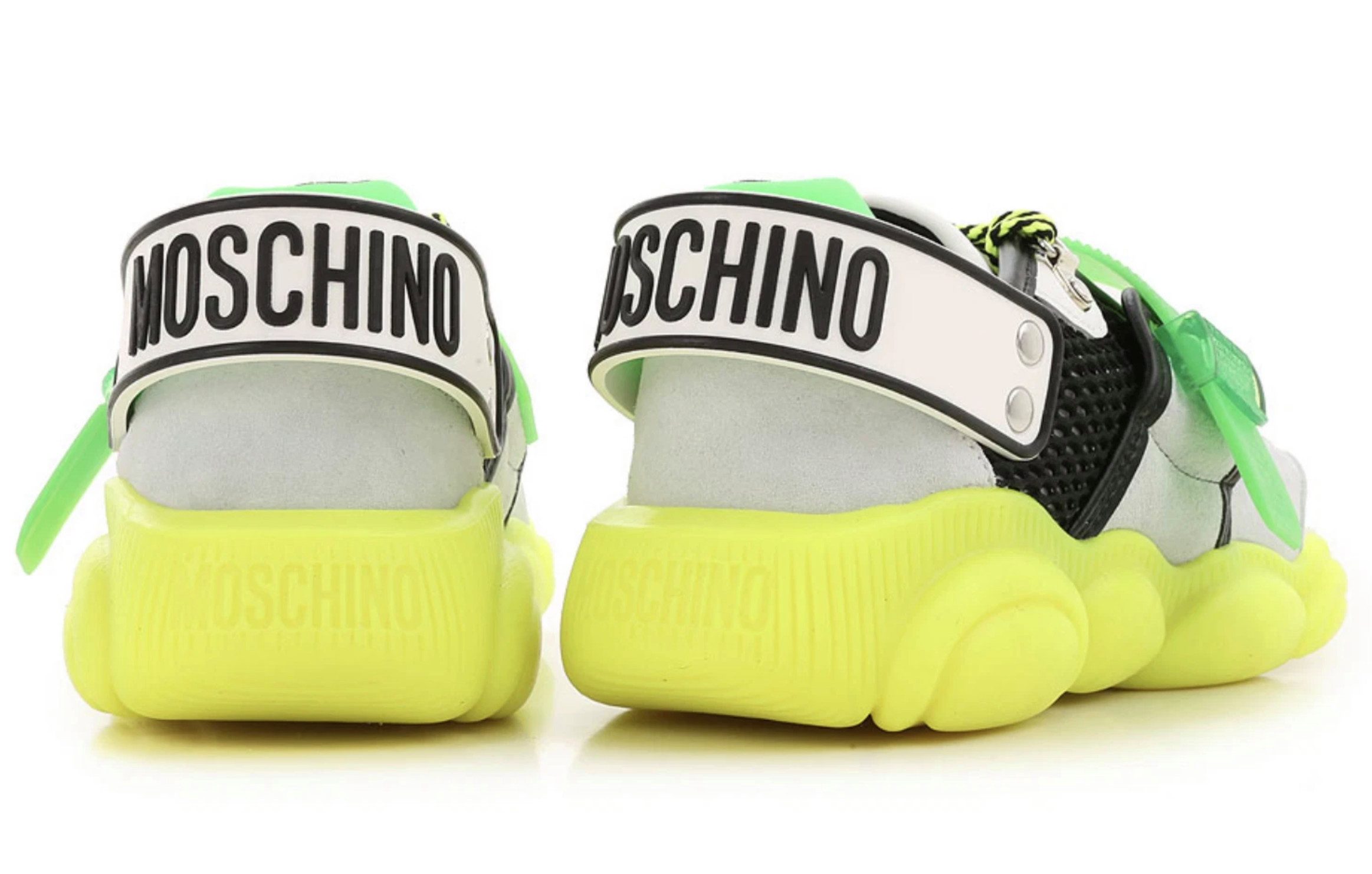 Moschino COUTURE Limited Special Edition Teddy Bear Fluo Trainers Sneaker Limitierte Edition mit speziellem Packaging