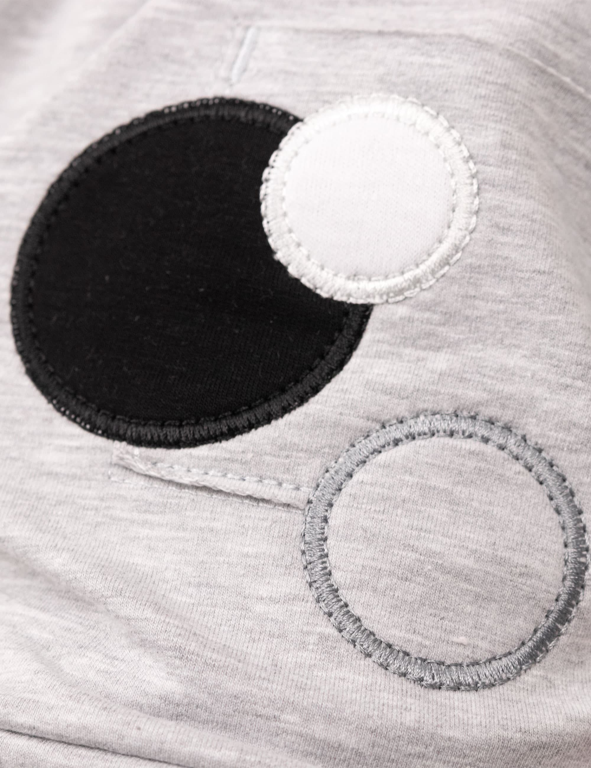 Baby Sweets Shirt & Hose Set schwarz Teile) grau 1-tlg., 2 (Set, Kreis
