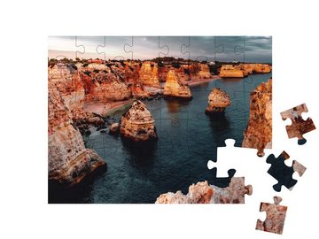 puzzleYOU Puzzle Praia da Marinha, Algarve, Portugal, 48 Puzzleteile, puzzleYOU-Kollektionen Portugal
