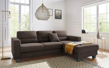 TRENDMANUFAKTUR Ecksofa Chamber, L-Form, wahlweise mit Schlaffunktion