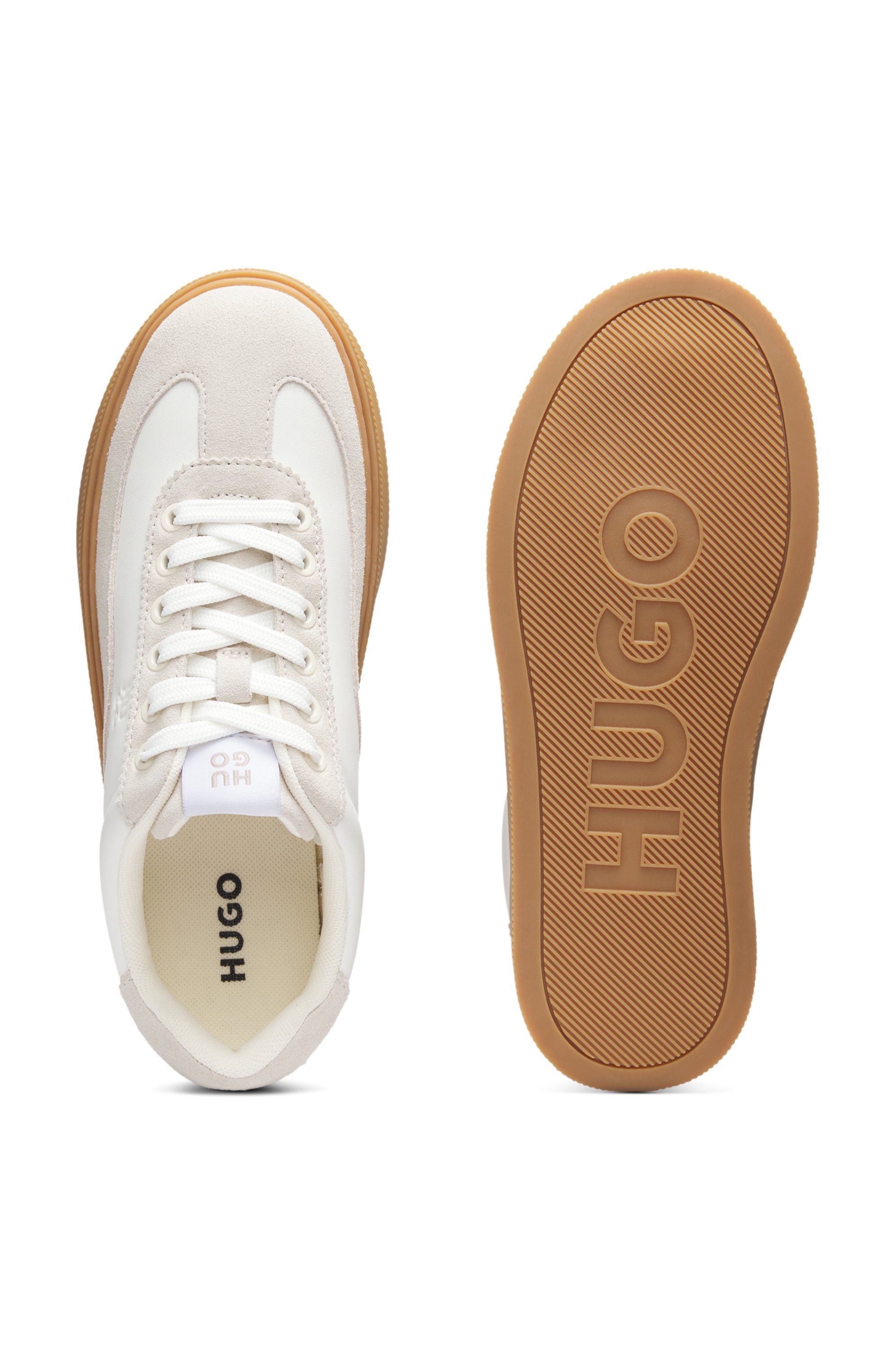 HUGO Plateausneaker Retrosneaker, Schnürschuh, Halbschuh mit günstig online kaufen