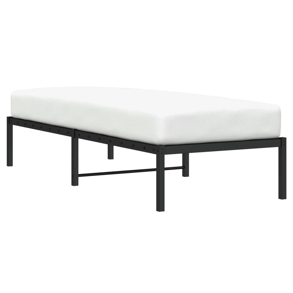 vidaXL Bett Bettgestell Metall Schwarz 80x200 günstig online kaufen
