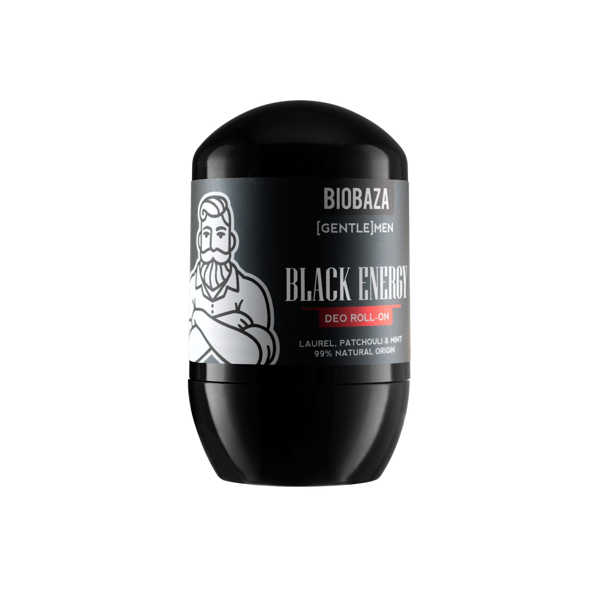 Biobaza Deo-Roller Biobaza natürlicher Deo Roll-On Black Energy