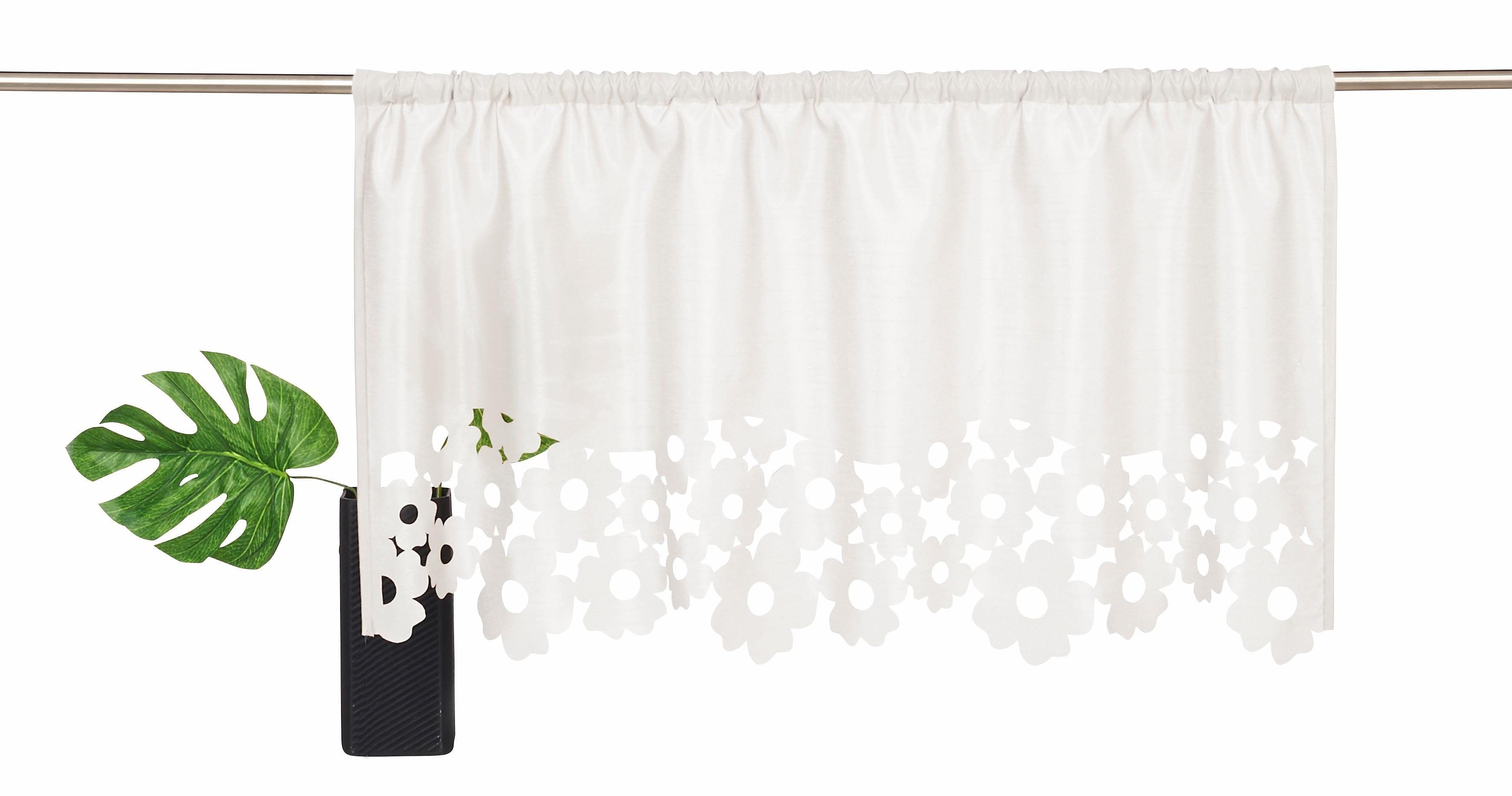 my home Scheibengardine VENEDIG (1 St), Stangendurchzug, halbtransparent, T günstig online kaufen