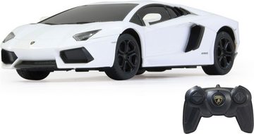 Jamara RC-Auto Deluxe Cars, Lamborghini Aventador, 1:24, weiss, 2,4GHz