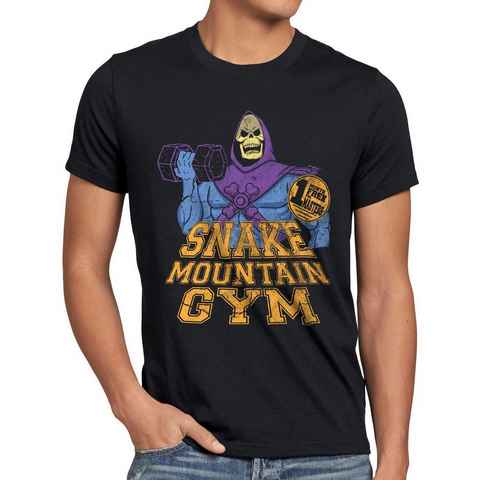 style3 Print-Shirt Herren T-Shirt Snake Mountain Gym masters he universe man skeletor anime Battle