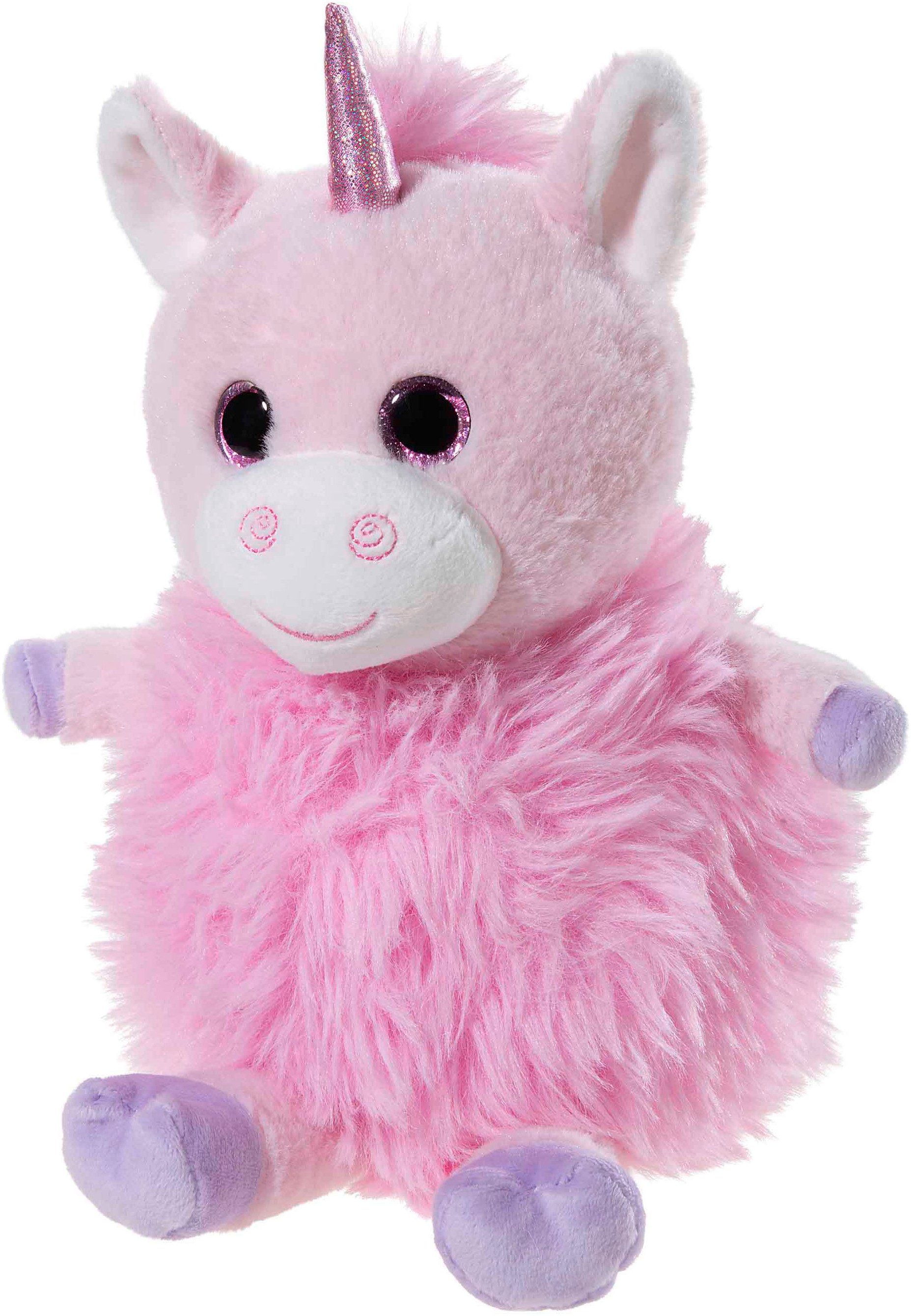 Heunec® Kuscheltier Fluffball, Einhorn, 24 cm, enthält recyceltes Material