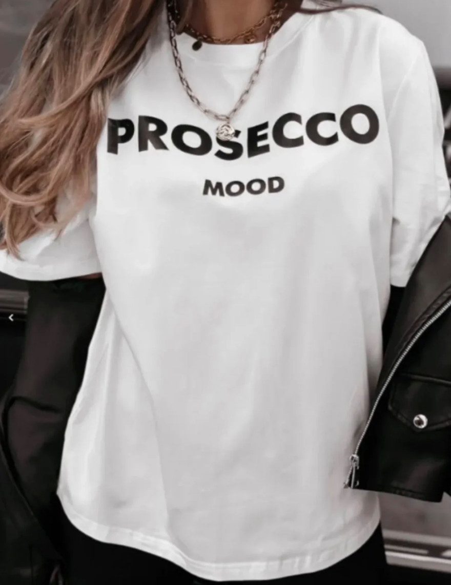 von Herzen Print-Shirt Oversize Shirt "Prosecco günstig online kaufen