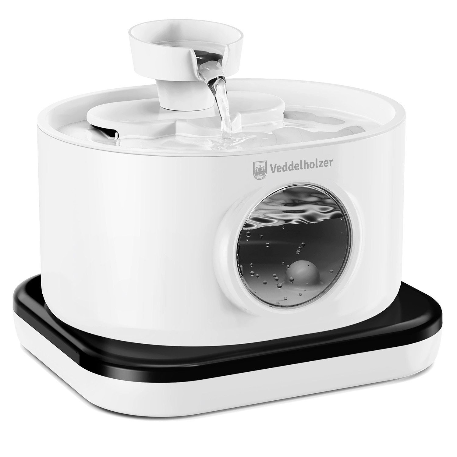 Veddelholzer Trinkbrunnen Premium Katzenbrunnen 2,8 Liter Kabellos mit Bewe günstig online kaufen