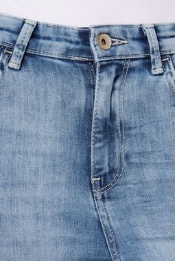 SOCCX Slim-fit-Jeans mit hoher Leibhöhe