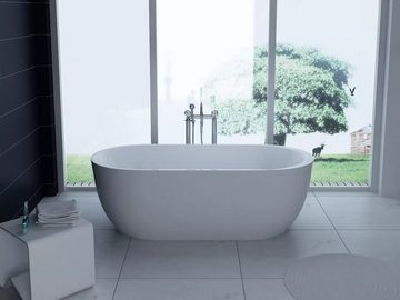 PureHaven Badewanne freistehende Luxus Acryl-Badewanne Reno 170x80 cm