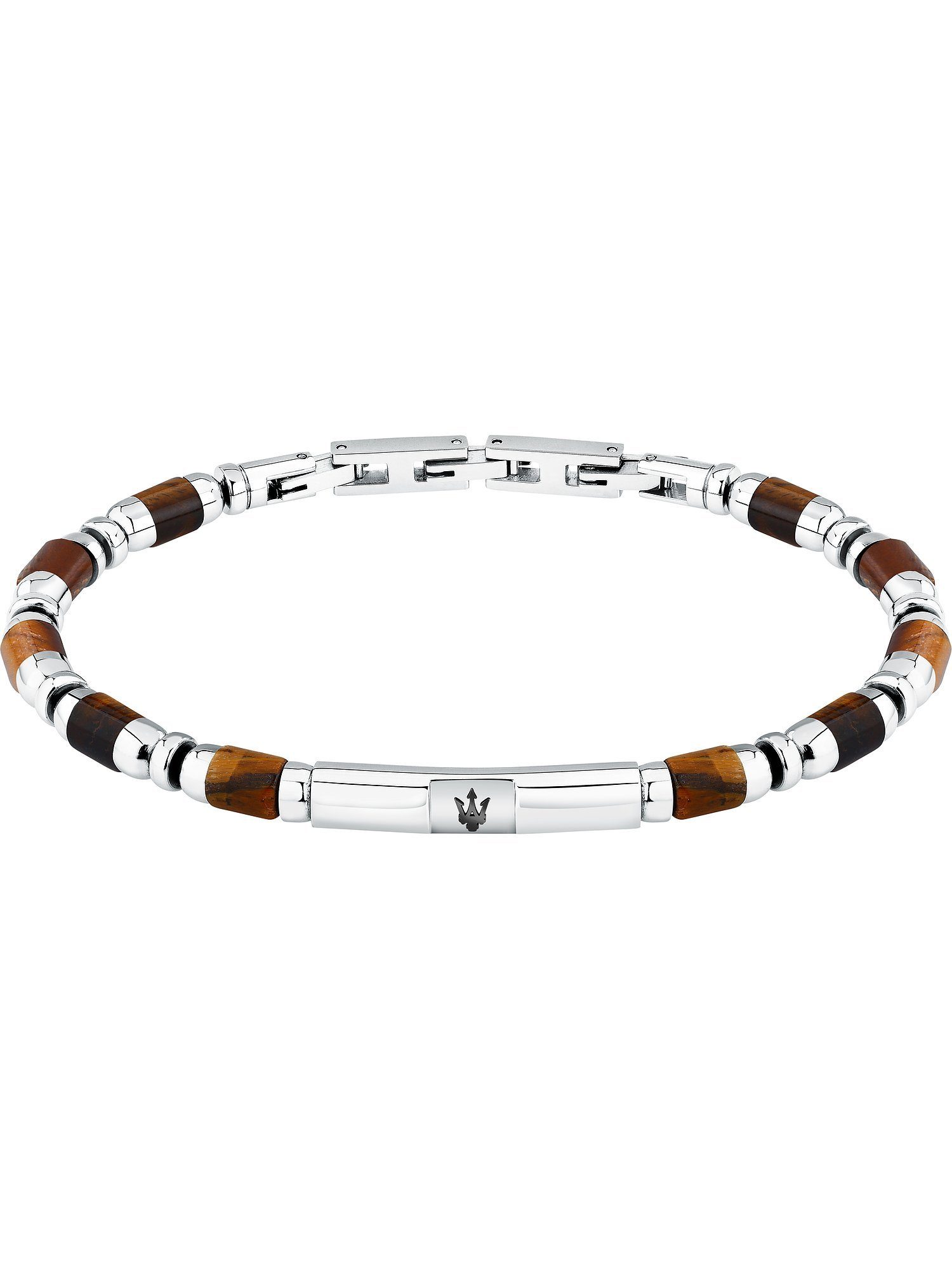 MASERATI Edelstahlarmband Maserati Herren-Armband Edelstahl Farbstein
