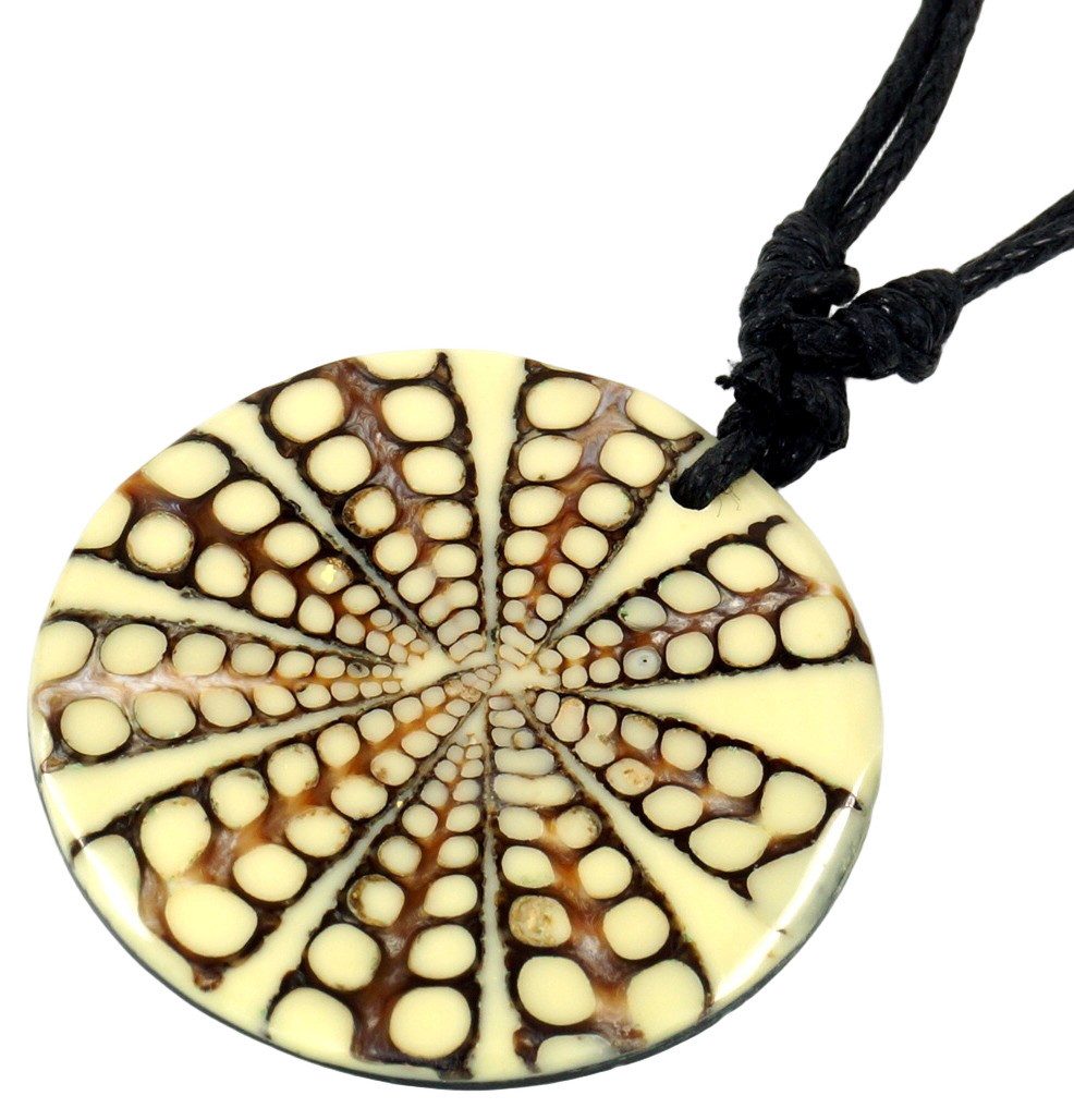 Guru-Shop Perlenkette Ethno Kette, Surferkette mit Muscheleinlage,.. günstig online kaufen