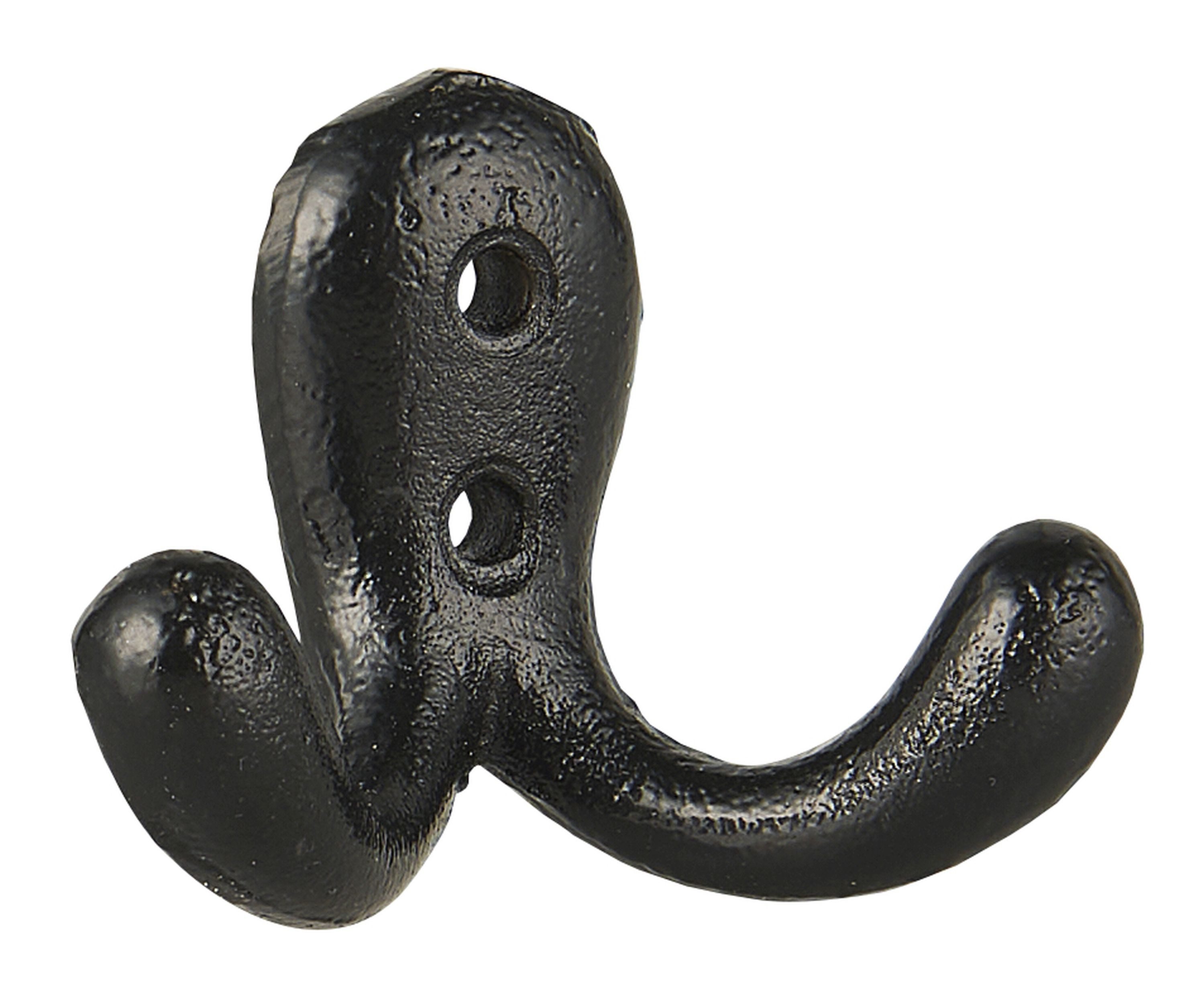 Ib Laursen Wandhaken Ib Laursen - Doppelhaken Wandhaken Kleiderhaken Haken Metall Schwarz