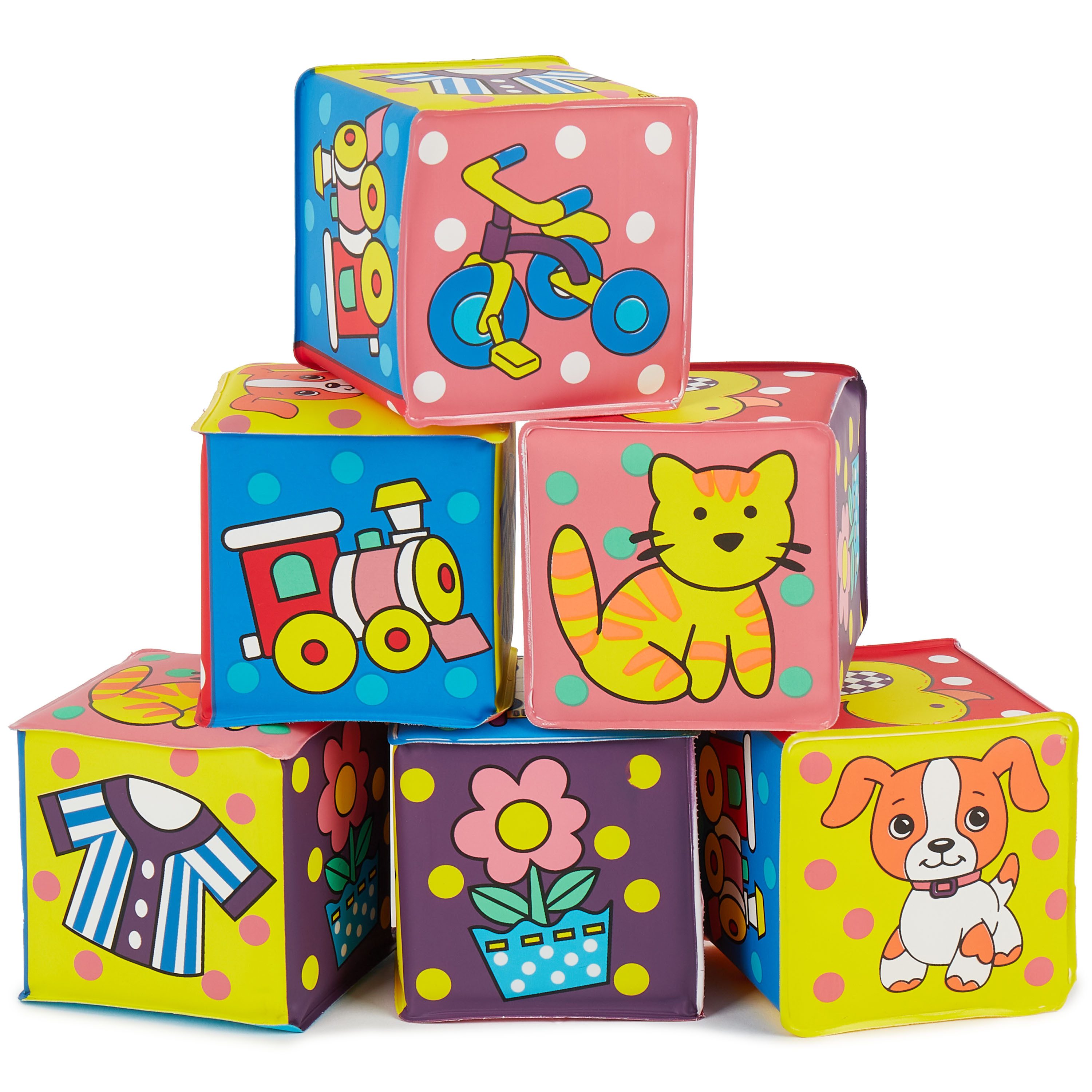 BIECO Stapelspielzeug Bieco Baby Würfel Set 6er Pack Baby Spielzeug
