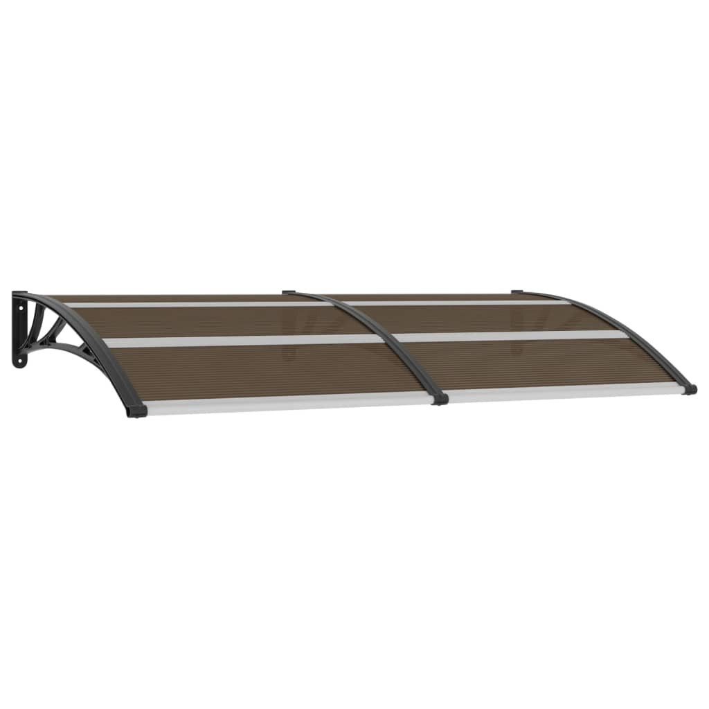 vidaXL Vordach 200 x 100 cm Türvordach Schwarz 200x100 cm PC Balkon Terrasse