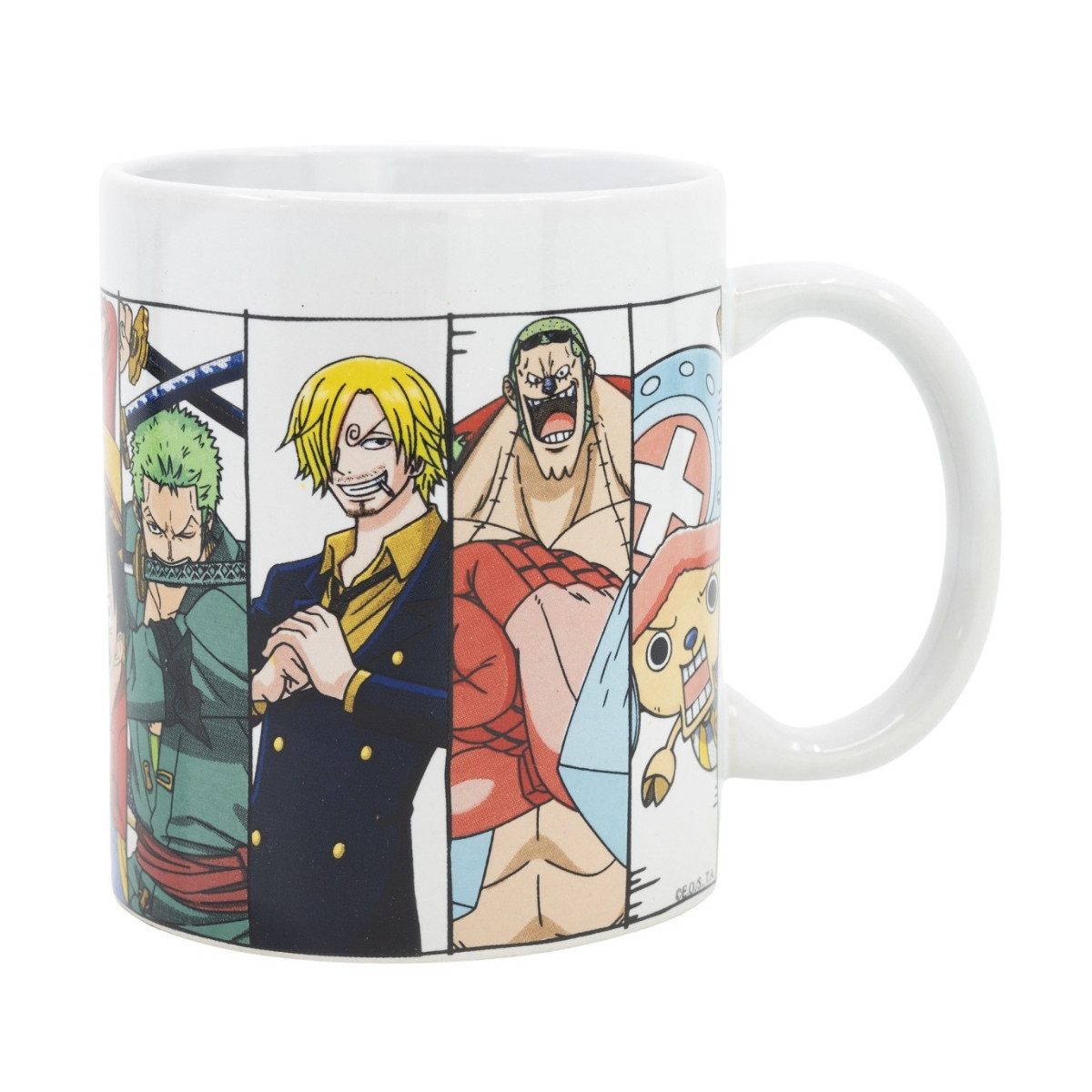 One Piece Tasse Crew Becher 325 ml aus Keramik in Geschenkbox für Kaffee Tee und Kakao, Keramik