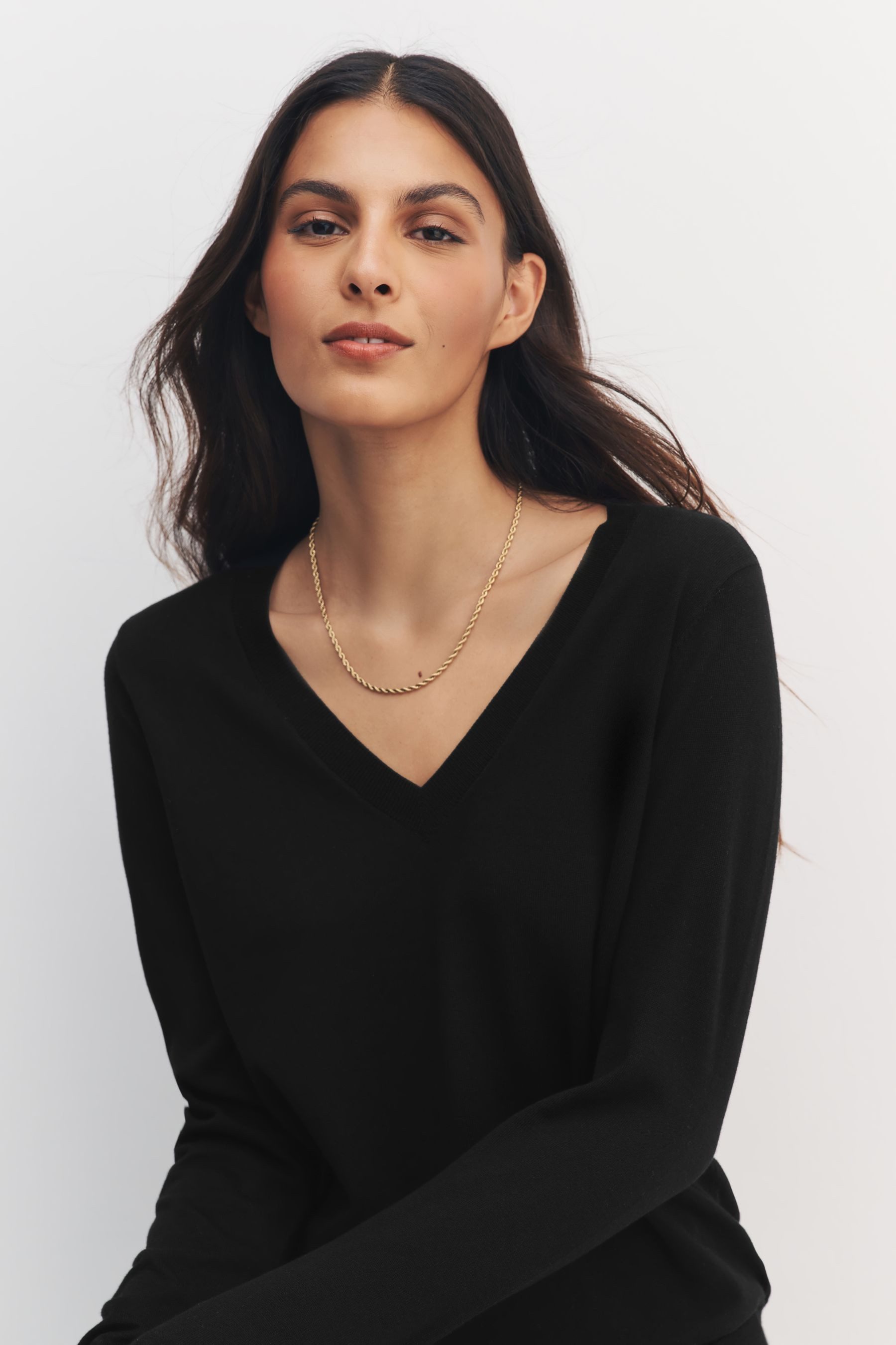 Next V-Ausschnitt-Pullover Weiche Pullover mit V-Ausschnitt, 2er-Pack (2-tlg)