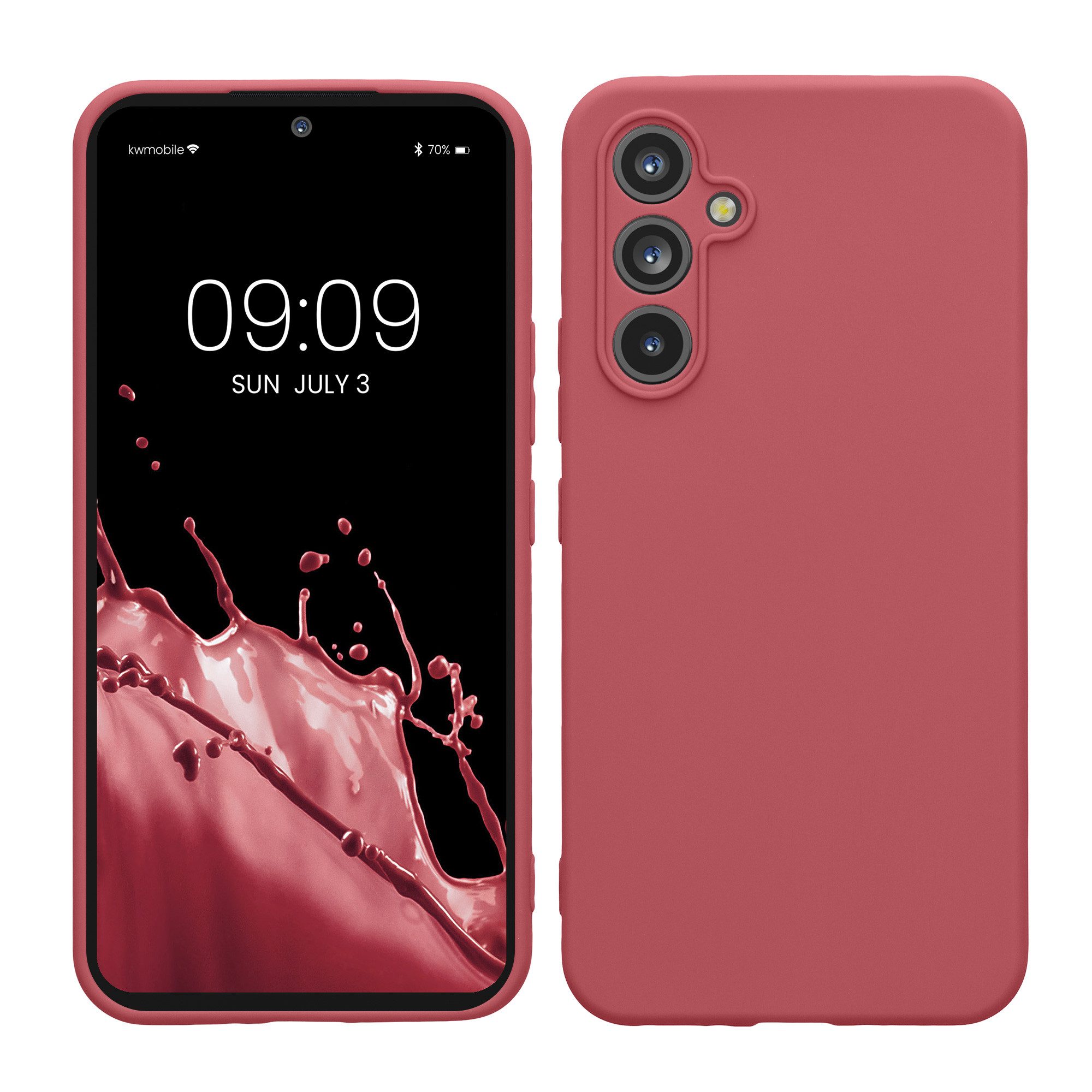 kwmobile Smartphone-Hülle Handyhülle für Samsung Galaxy A54 5G Hülle, Weiches Handy Silikon Case - Schutzhülle Cover