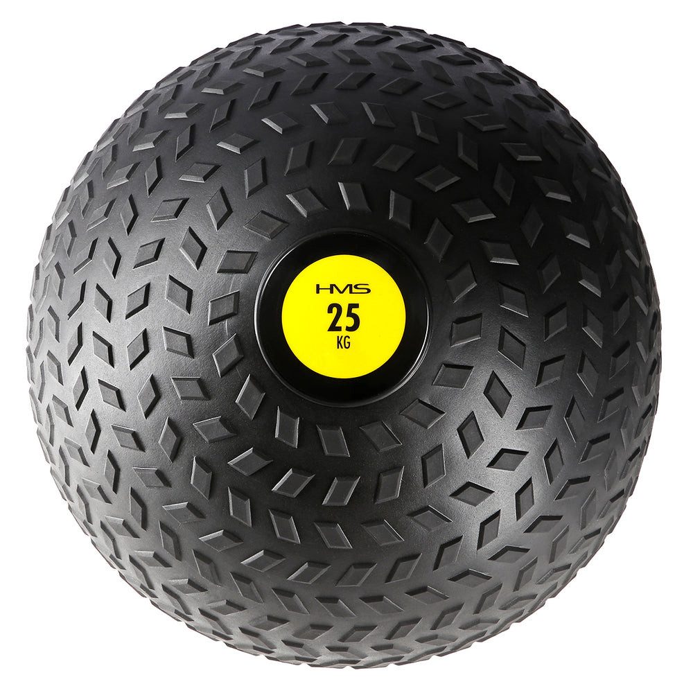 HMS Medizinball Slamball Gewichtsball Wurfball (Spar-Set, 1-St., 31 cm Ø rutschfest), 25 kg, 31 cm, Sandfüllung, genoppt, wasserdicht