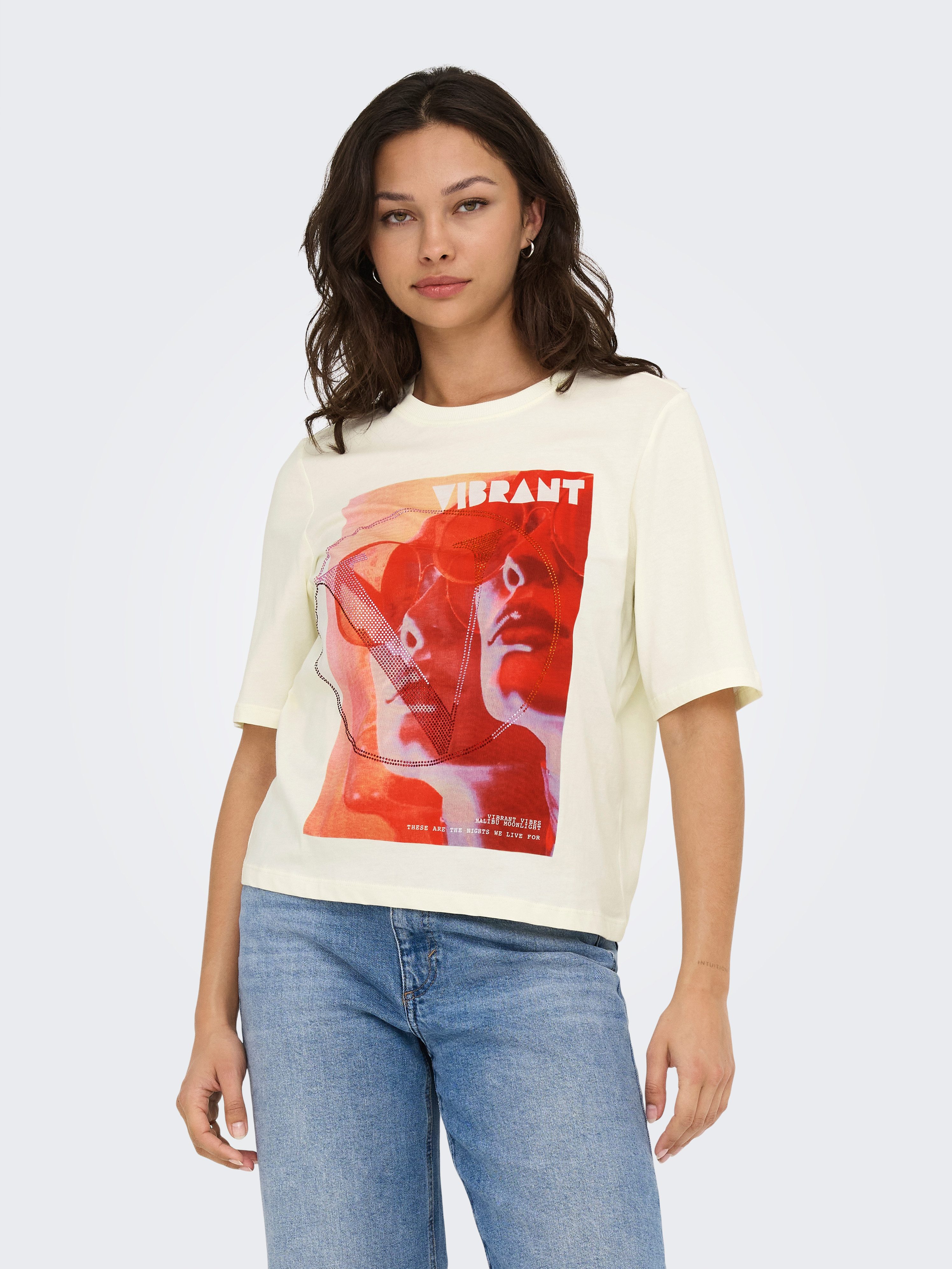 ONLY Kurzarmshirt ONLHAVANNA LIFE S/S VIBE TOP BOX JRS günstig online kaufen