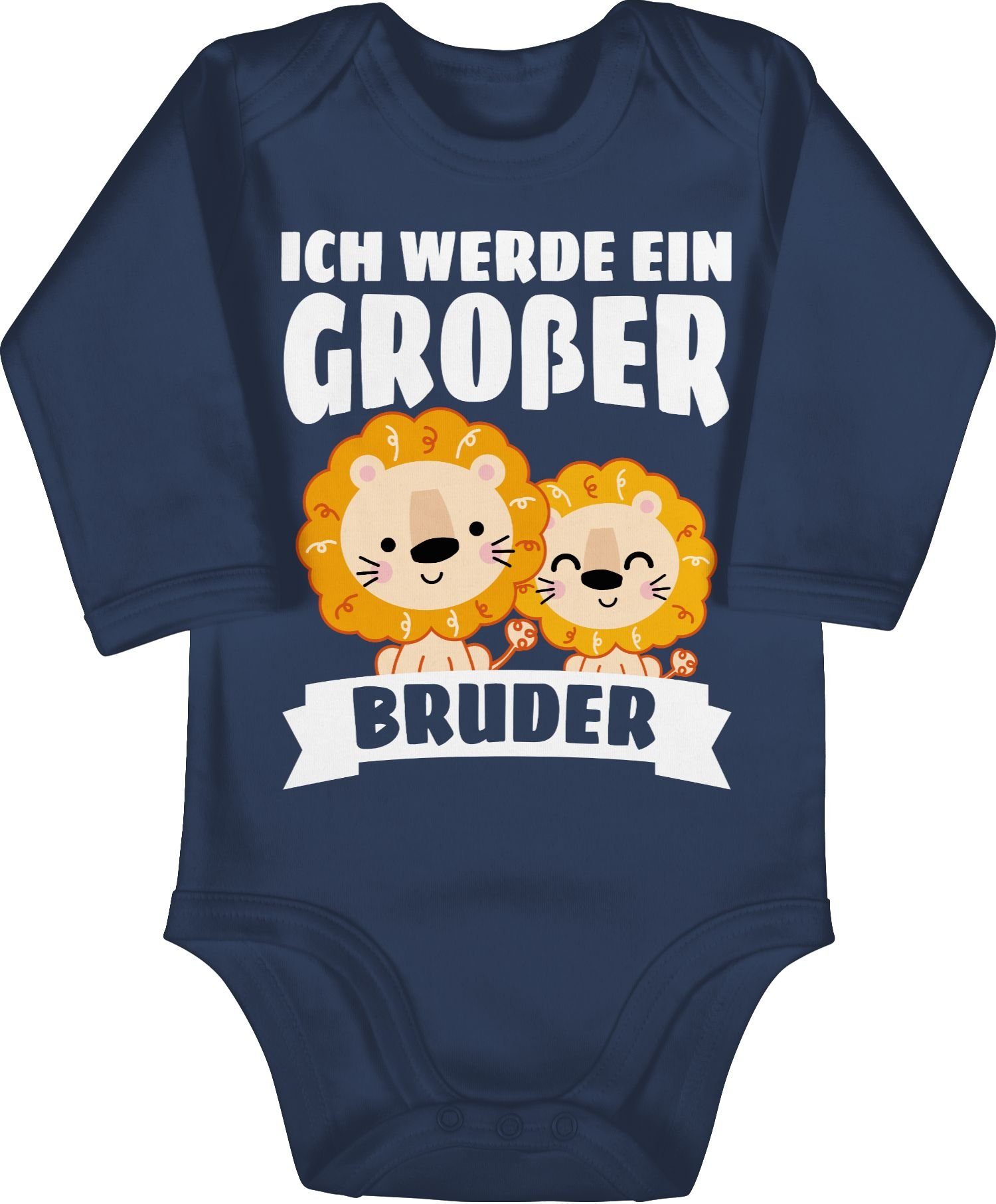Shirtbody Ich werde ein großer Bruder - Löwe