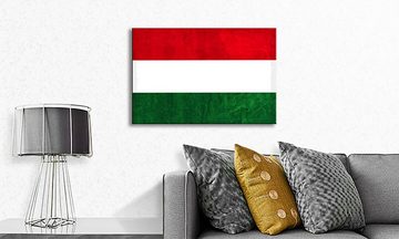 WandbilderXXL Leinwandbild Ungarn, Flaggen (1 St), Wandbild,in 6 Größen erhältlich