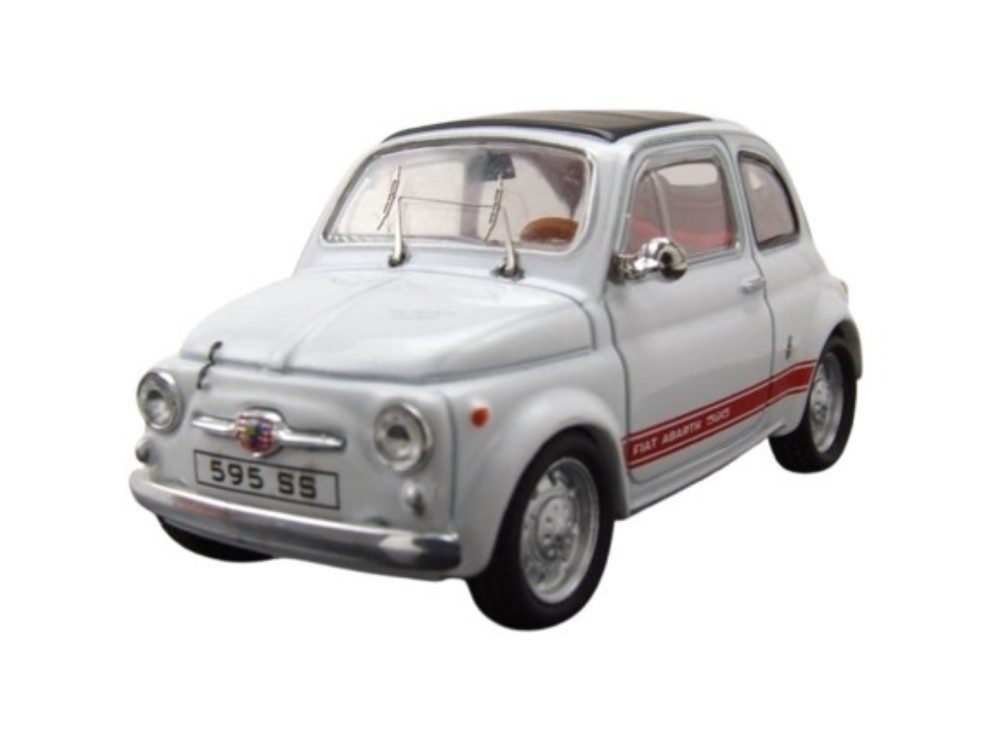 ixo Models Modellauto Fiat Abarth 595 SS 1964 weiß, Maßstab 1:43