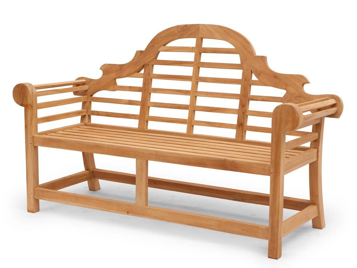 AFG Gartenbank gartenbank (Gartenbank aus Teak: Bequem, robust, pflegeleicht (optional), Gartenbank Teakholz 3-Sitzer, Massiv, Unbehandelt, 165cm