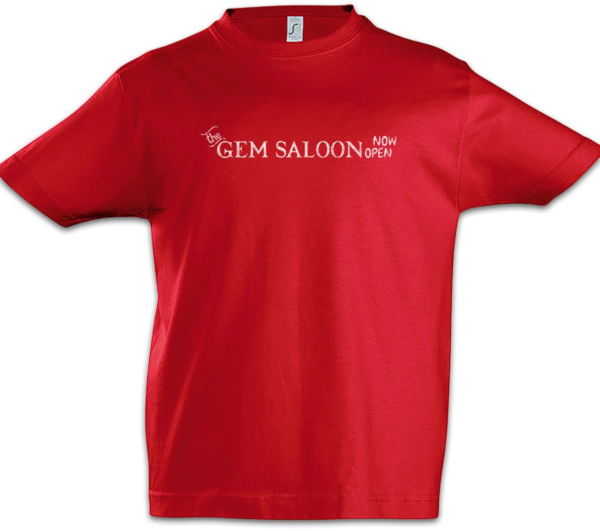 Urban Backwoods Print-Shirt The Gem Saloon Kinder T-Shirt Deadwood Bar Western Charlie Series Al (1-tlg) Seth Swearengen Bullock Restaurant