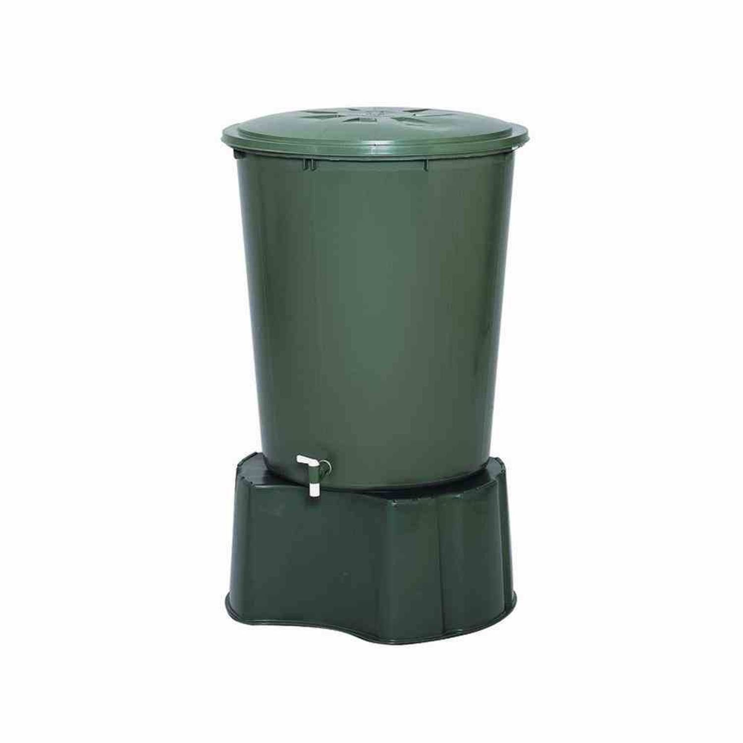 GARANTIA Regentonne Regentonne 510l rund mit Deckel und Hahn
