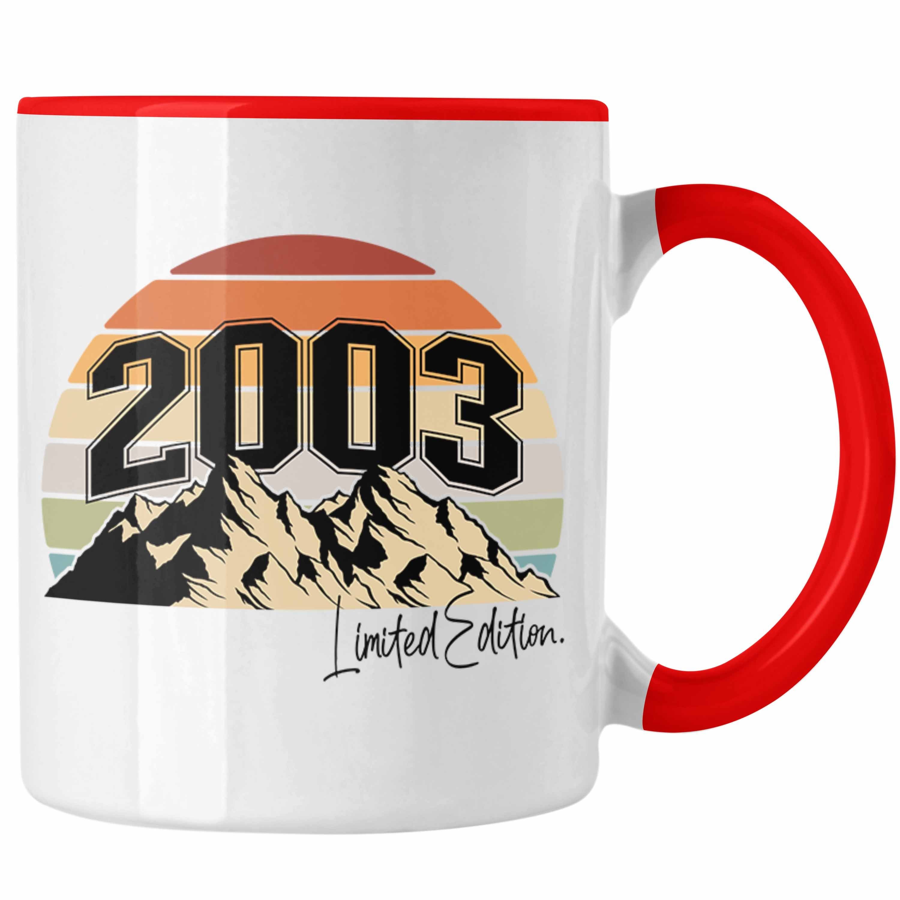 Trendation Tasse Trendation - 18. Geburtstag Tasse Geschenk Mädchen Jungen Geschenkidee Lustig Spruch 18 Geschenke Geschenkideen zum 18 Bday 18er Tochter Rot