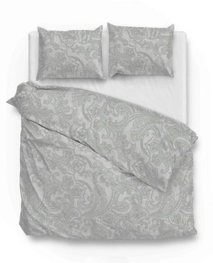 Bettwäsche Paisley di Lino Bettwäsche 200 Dove Grey 200x200-DE, ZO HOME, Baumwolle, 3 teilig, bettwäsche 200x200 baumwolle bettbezug 200x200