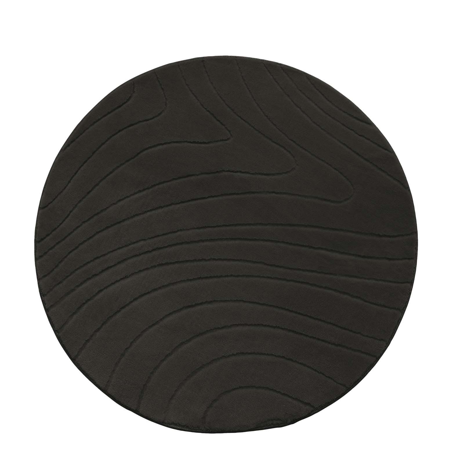 TaraCarpet Teppich TaraCarpet Homestyle 397 Organic, rechteckig, Höhe: 10 mm, Organic hoch-tief weich waschbar anthrazit 50x80