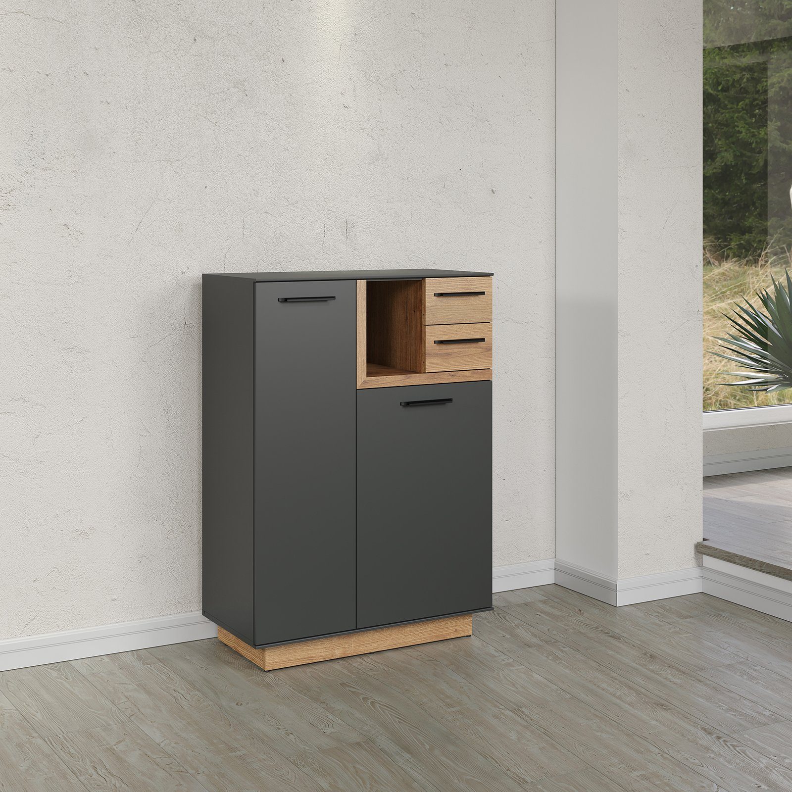 trendteam Kommode Synnax, Flurkommode Schrank Highboard Sideboard
