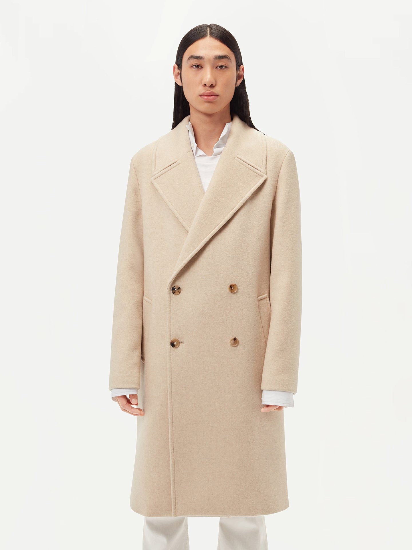 GOBI Cashmere Wollmantel Zweireihiger Herren Kaschmirmantel