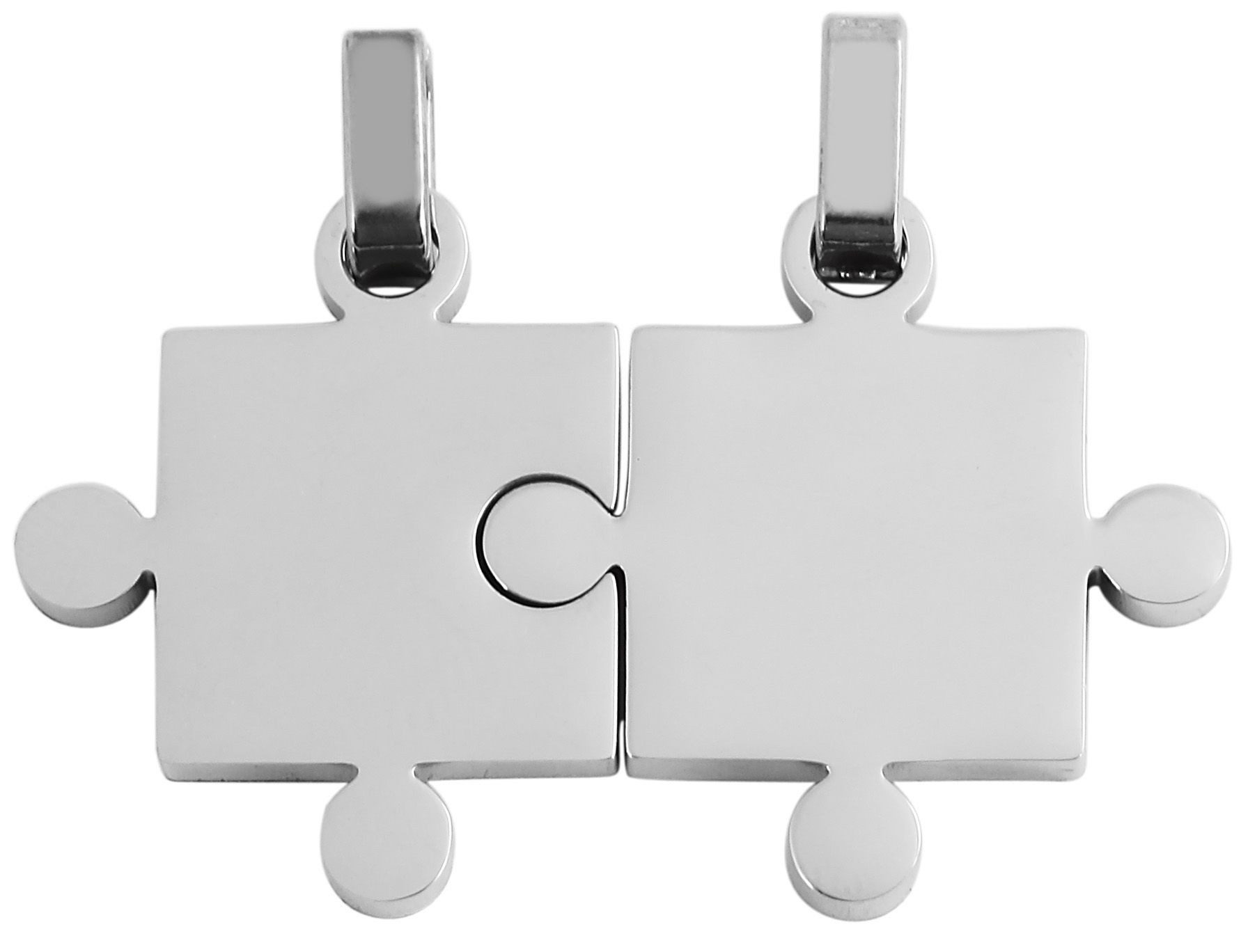 AKZENT Kettenanhänger Pino Edelstahl silber (Einzeln)