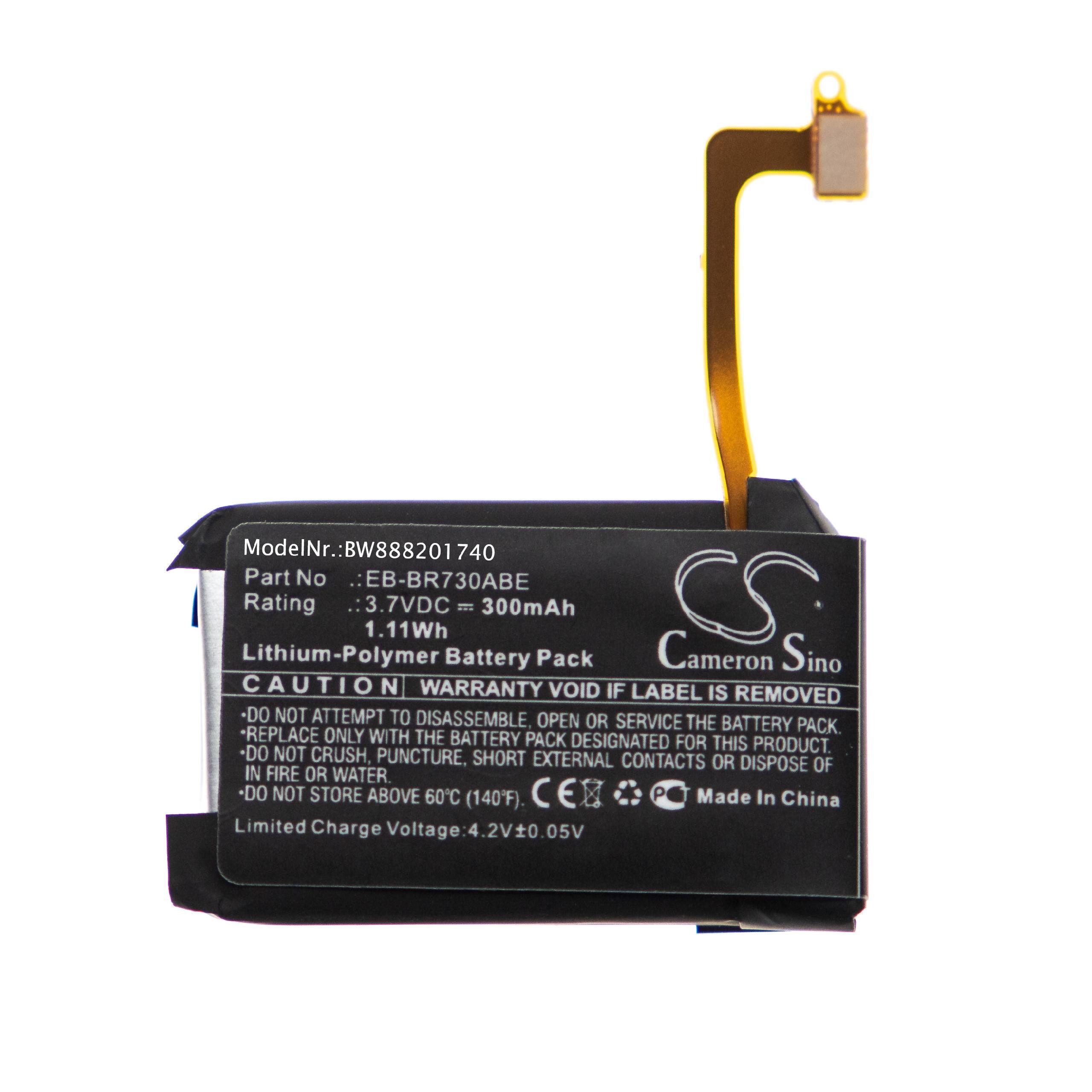 vhbw kompatibel mit Samsung Gear SM-R730V, SM-R735 Akku Li-Polymer 300 mAh (3,7 V)