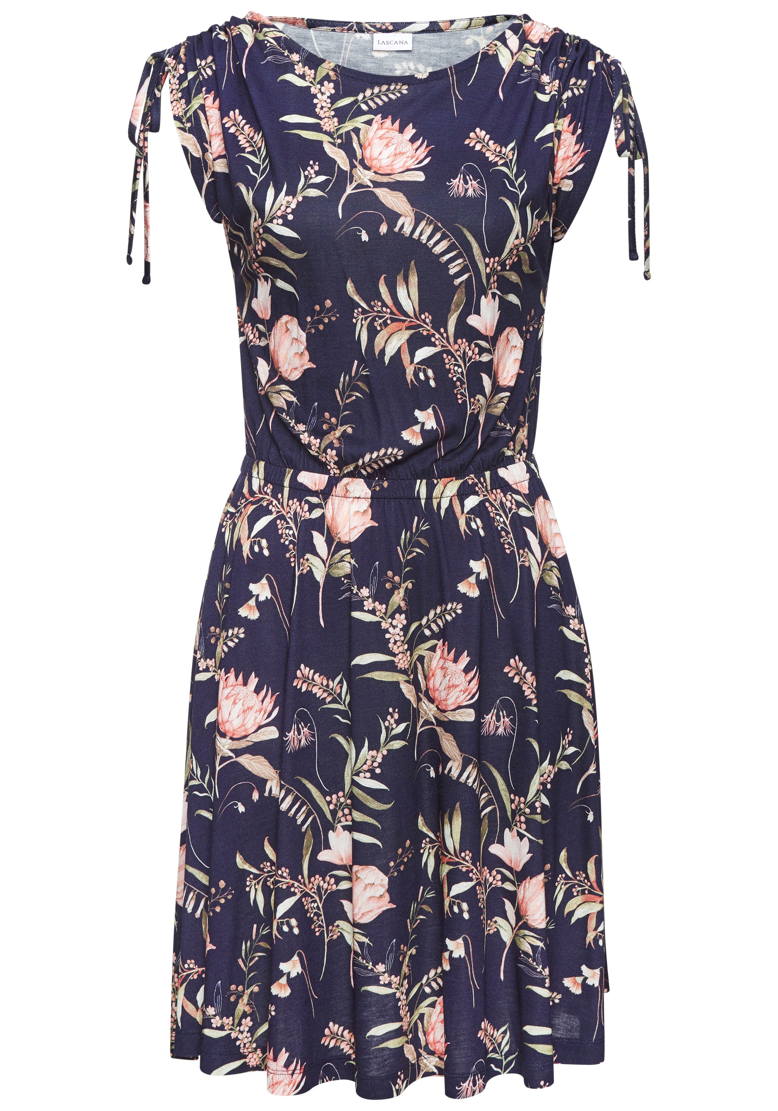 Vivance Jerseykleid mit Blumenprint, lockeres Sommerkleid, günstig online kaufen
