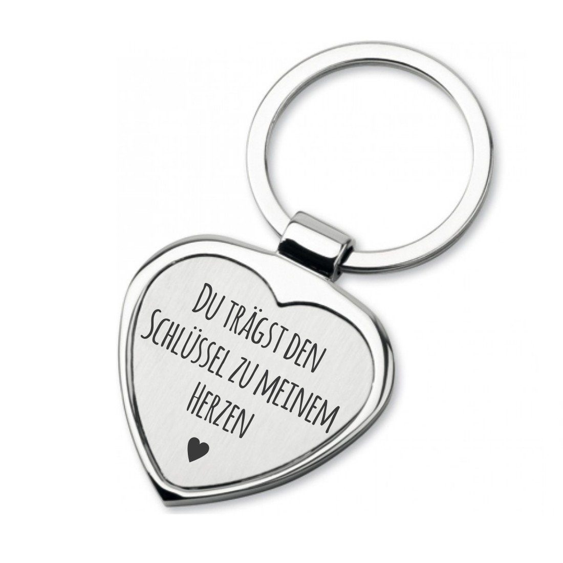 Lieblingsmensch Schlüsselanhänger Schlüssel zu meinem Herzen- ein tolles  Geschenk und Glücksbringer (Schlüsselanhänger mit Gravur, inklusive  Schlüsselring), Robuste und filigrane Lasergravur
