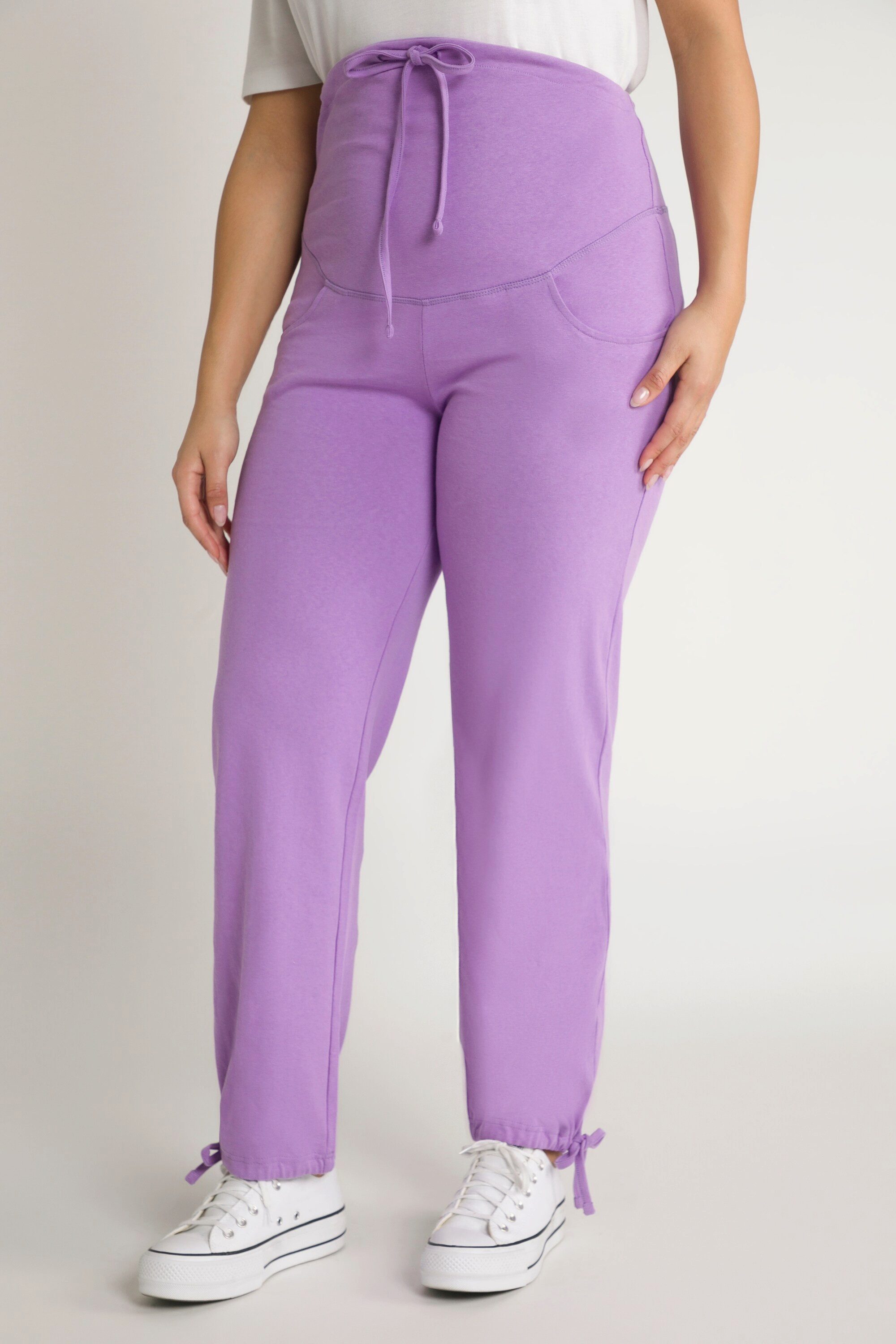 Ulla Popken Dehnbund-Hose Bellieva-Sweatpants breiter Bund günstig online kaufen