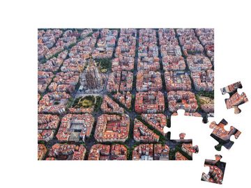 puzzleYOU Puzzle Barcelona mit der Sagrada Familia, Spanien, 48 Puzzleteile, puzzleYOU-Kollektionen Barcelona, Europäische Städte