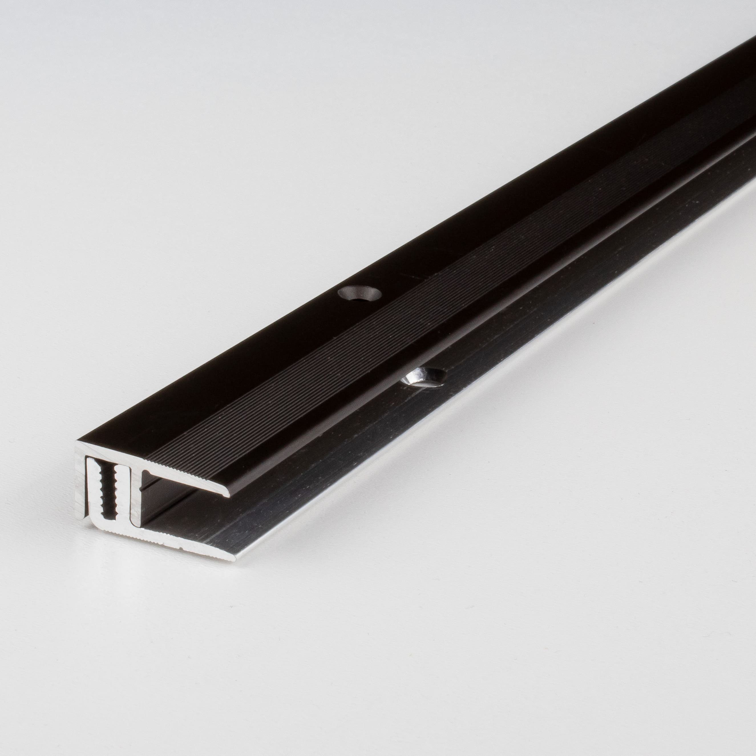 PROVISTON Abschlussprofil Aluminium, 21 x 7 - 15 x 1000 mm, Bronze Dunkel, Einfassprofil (1-St)