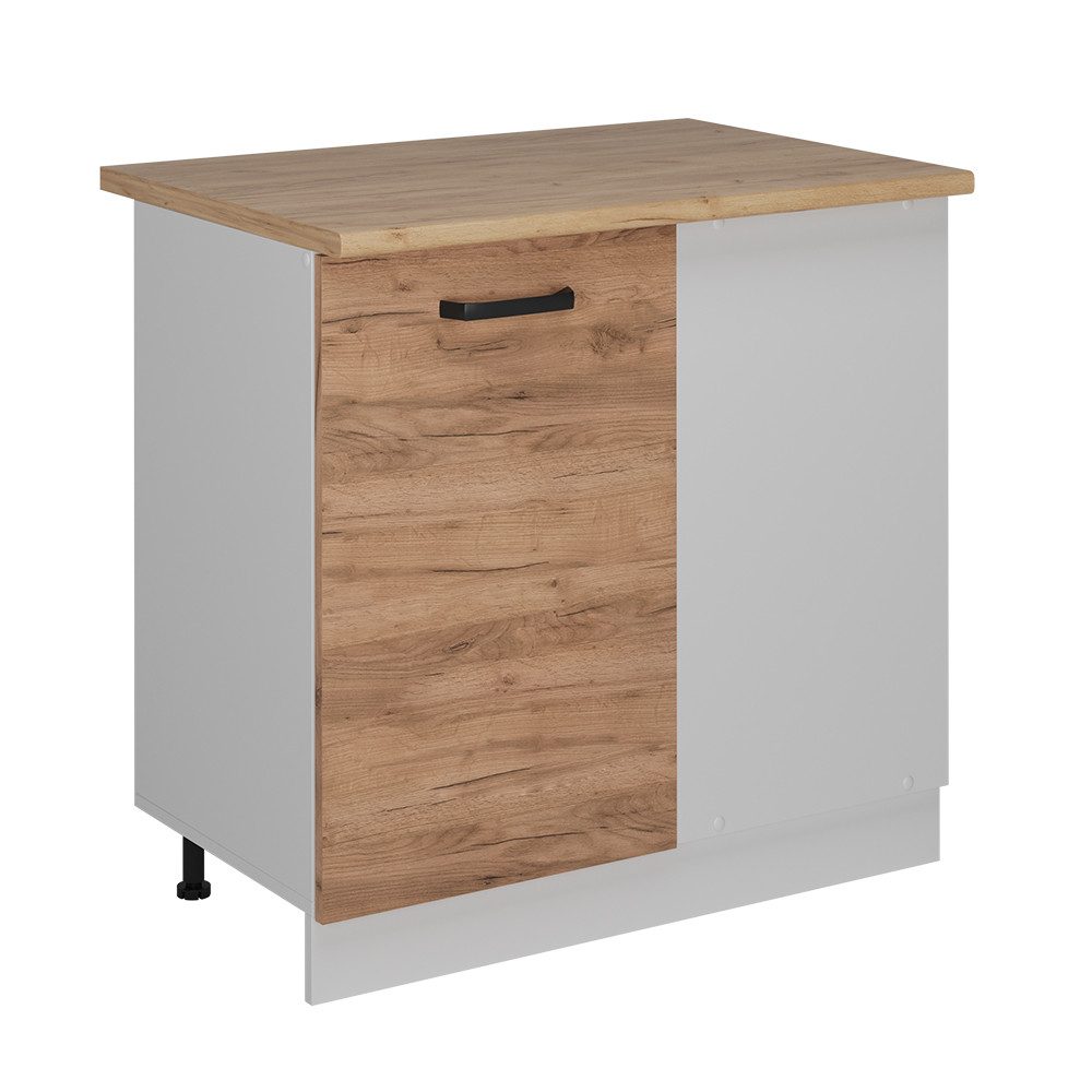 Vicco Eckunterschrank R-Line, Goldkraft Eiche/Weiß, 86 günstig online kaufen