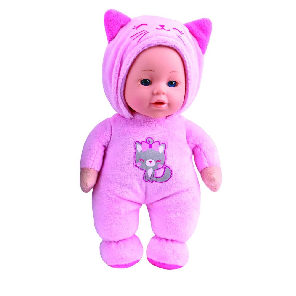 Besttoy Babypuppe Besttoy - Weichpuppe mit Anzug - Katze